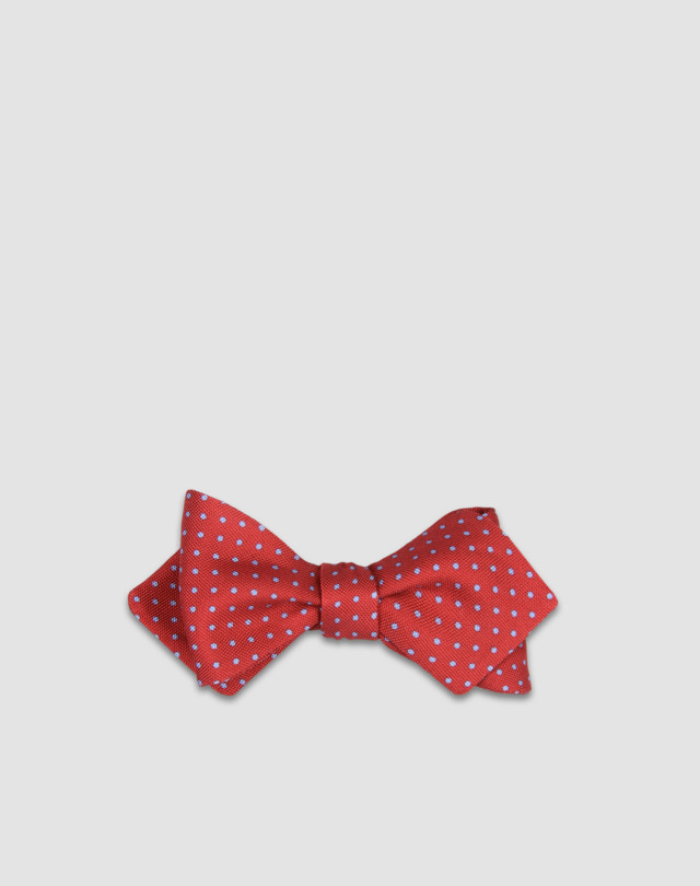 DUNHILL Small polka dot bow tie BOW TIES Man f