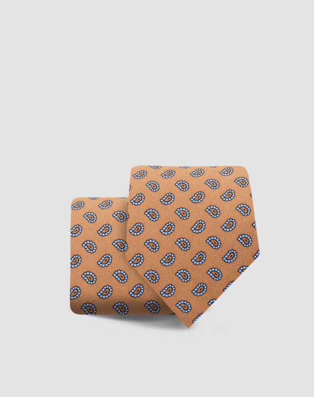 DUNHILL Large bean print tie Ties & Pochettes Man f
