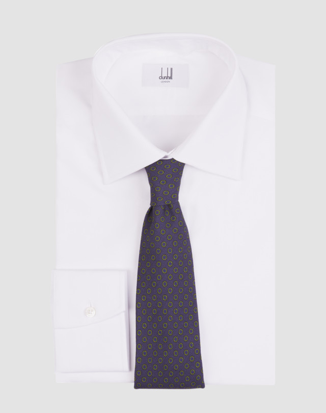 DUNHILL Cravate en laine à imprimé marguerite Cravates & Pochettes Homme f