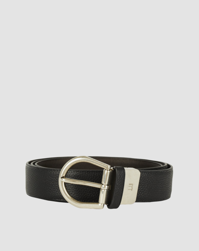DUNHILL Reversible Buckle Saddle Grain Leather Belt BELTS Man f