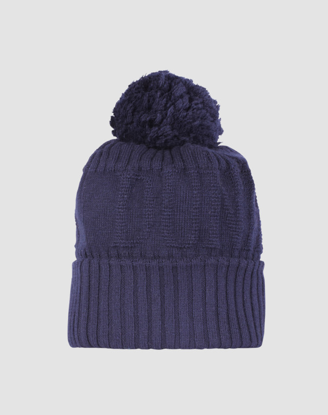 Hat is shown in navy