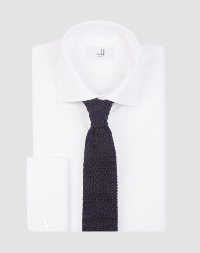 DUNHILL Cravate en tricot de soie CRAVATES UNIES Homme f