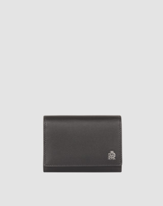 Engine Turn Leather Business Card Case