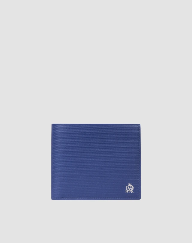DUNHILL Engine Turn Leather Billfold Wallet BILLFOLDS Man f