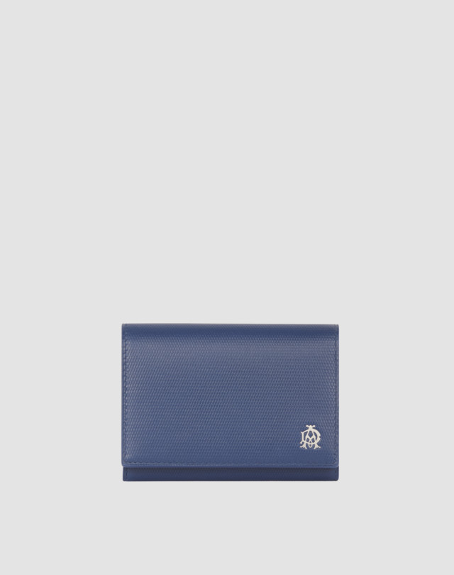 DUNHILL Engine Turn Leather Business Card Case CARD CASES Man f