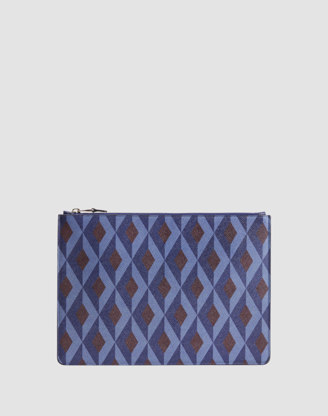 DUNHILL Cadogan Small Zip Folio in Engine Turn Print SMALL FOLIOS Man f