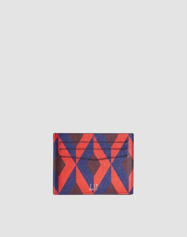 DUNHILL Cadogan Engine Turn Print Slip Card Case CARD CASES Man f