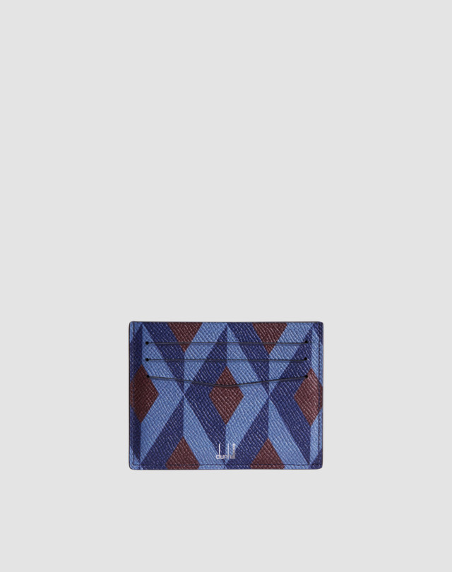 DUNHILL Cadogan Engine Turn Print Slip Card Case CARD CASES Man f