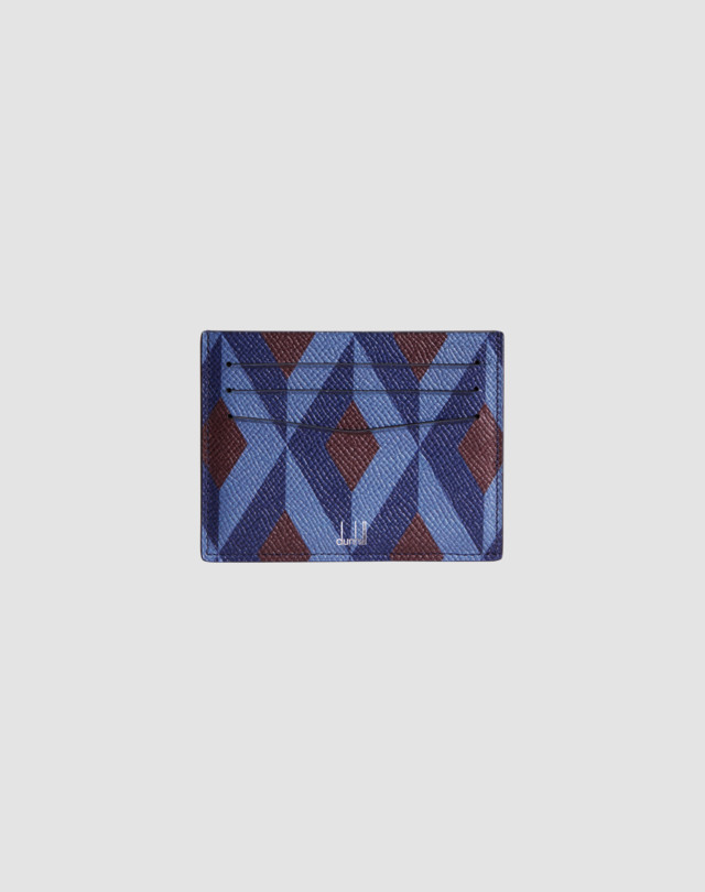 DUNHILL Cadogan Engine Turn Print Slip Card Case CARD CASES Man s