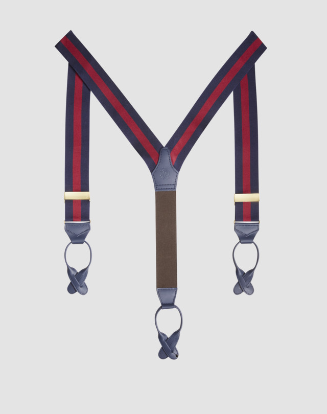 DUNHILL Bretelle Barathea a righe BRETELLE Uomo f