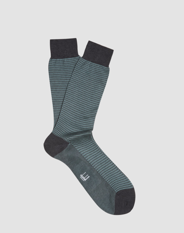 DUNHILL Houndstooth Check Socks SOCKS Man f