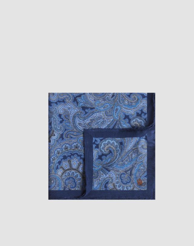 DUNHILL Paisley Print Pocket Square Ties & Pochettes Man f