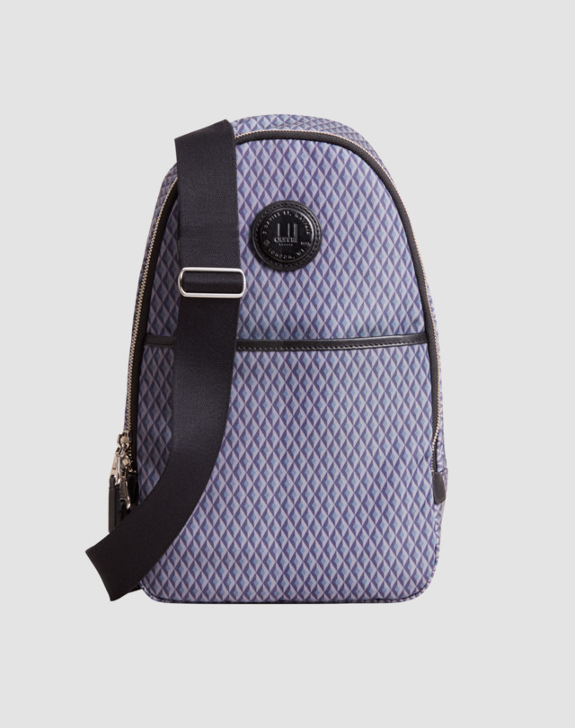 DUNHILL Guardsman crossbody bag in Engine Turn Print BELT BAGS Man f
