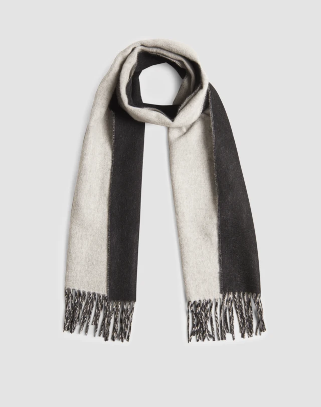 DUNHILL Two-tone Cashmere Scarf SCARVES Man f