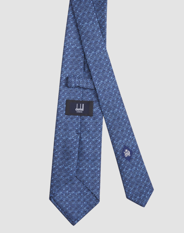 DUNHILL フェーディングサークル タイ ネクタイ＆ポケットチーフ メンズ d