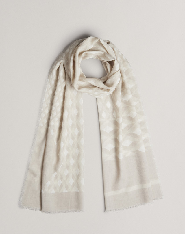 DUNHILL Engine-Turn Patchwork Scarf SCARVES Man f
