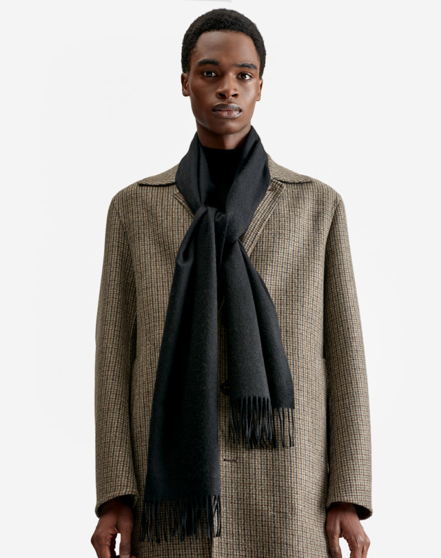 DUNHILL Tassel Edge Cashmere Scarf SCARVES Man d