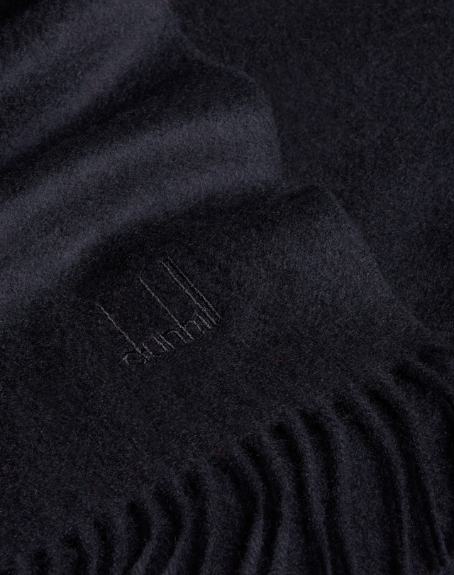 DUNHILL Tassel Edge Cashmere Scarf SCARVES Man r