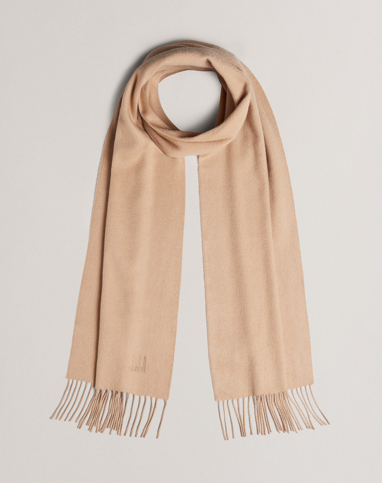 Tassel Edge Cashmere Scarf DUNHILL SCARVES Man Tassel Edge Cashmere Scarf f
