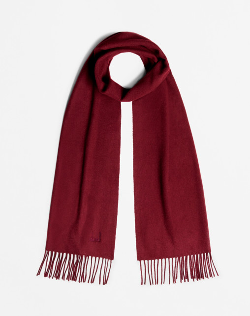 mens burgundy cashmere scarf
