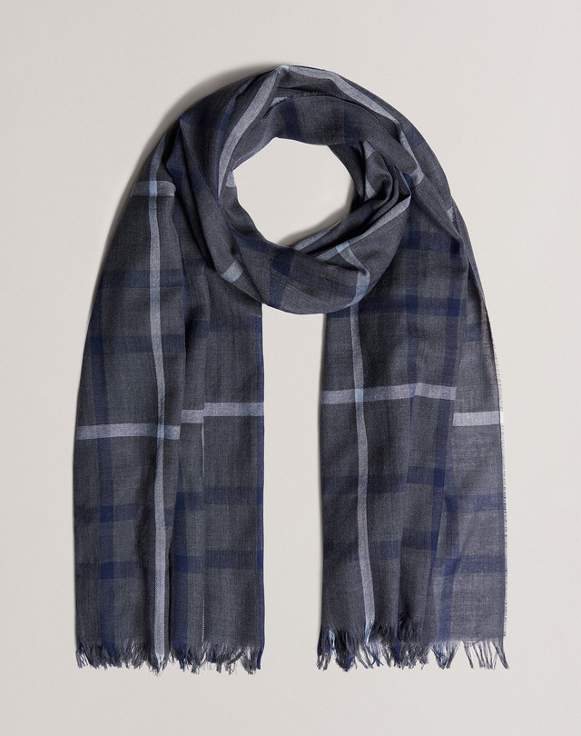 DUNHILL Écharpe légère à carreaux ÉCHARPES Homme f
