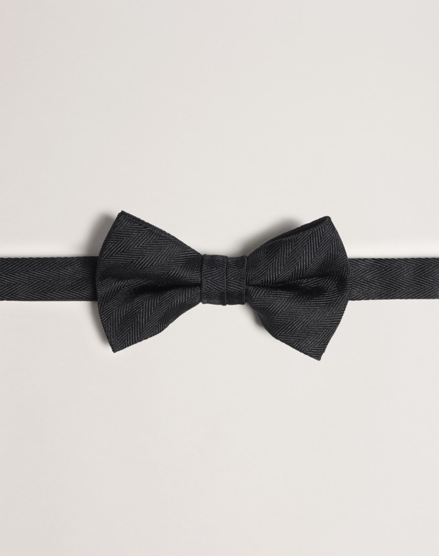 DUNHILL Herringbone Woven Bow Tie BOW TIES Man f