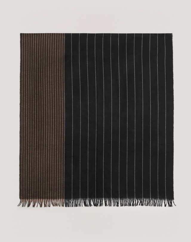 DUNHILL Engineered Pinstripe Scarf SCARVES Man f