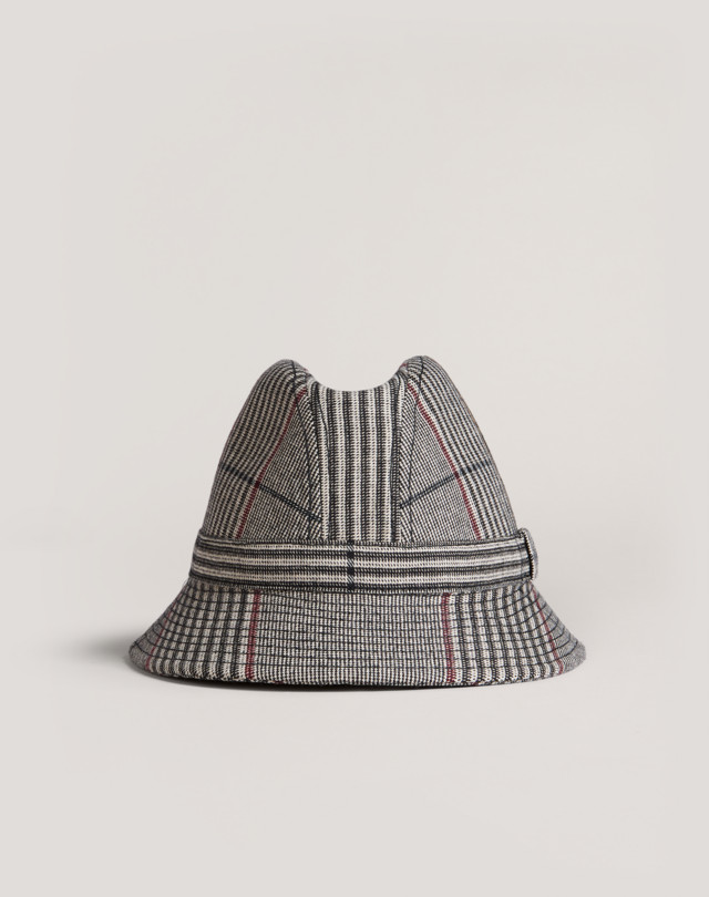 DUNHILL Selvedge Check Trilby HATS Man f