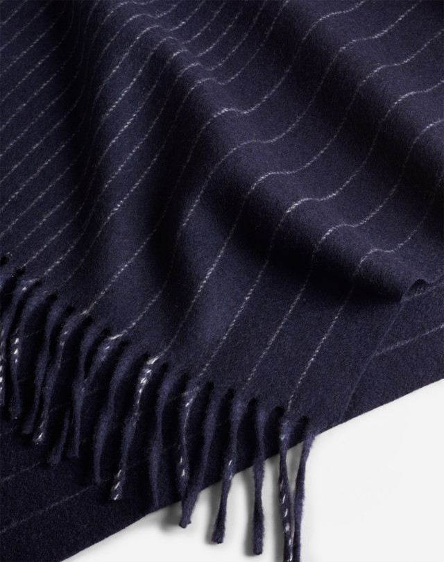 DUNHILL PINSTRIPE TO CHALKSTRIPE SCARF SCARVES Man r