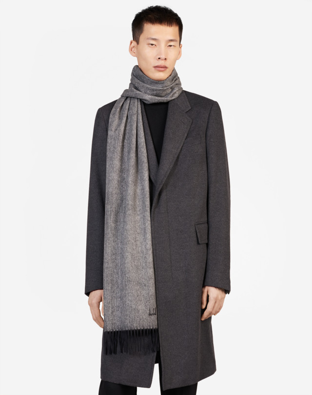 DUNHILL ENGINEERED HERRINGBONE SCARF SCARVES Man d