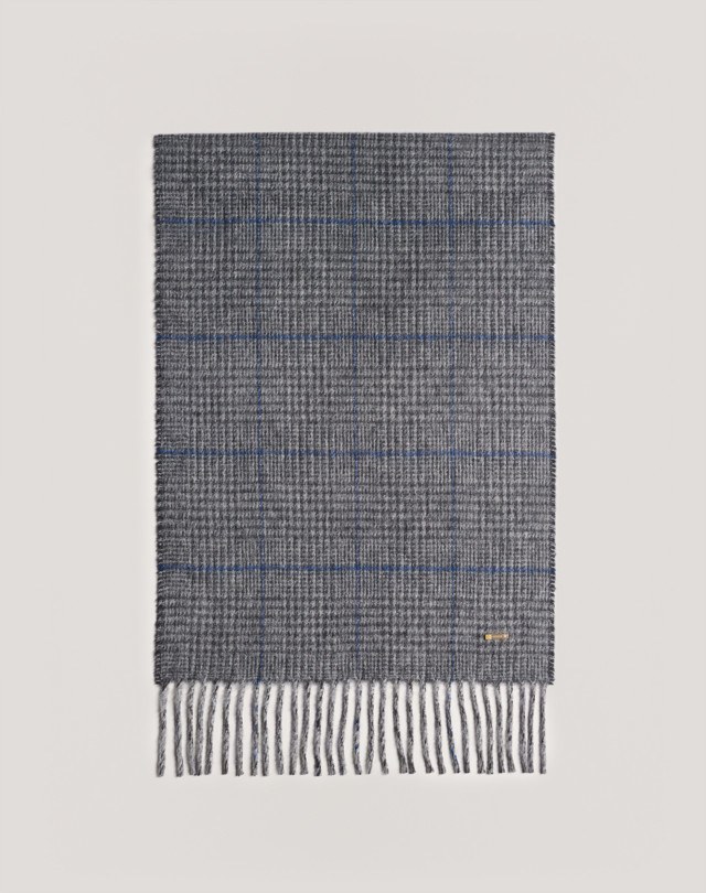 DUNHILL GLENCHECK HERRINGBONE SCARF SCARVES Man f