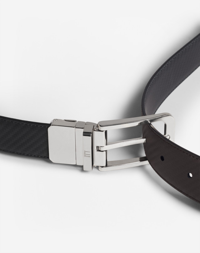 シャーシレザー クラシックラウンドバックル リバーシブル ベルト (30mm)