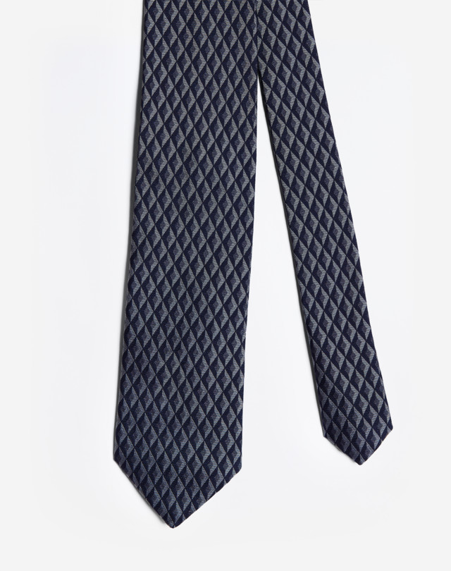 DUNHILL ENGINE TURN TIE Tie Man f