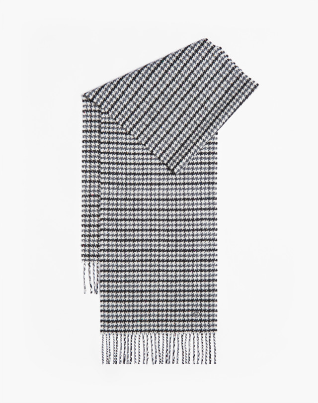 DUNHILL HOUNDSTOOTH CASHMERE D SCARF SCARVES Man f