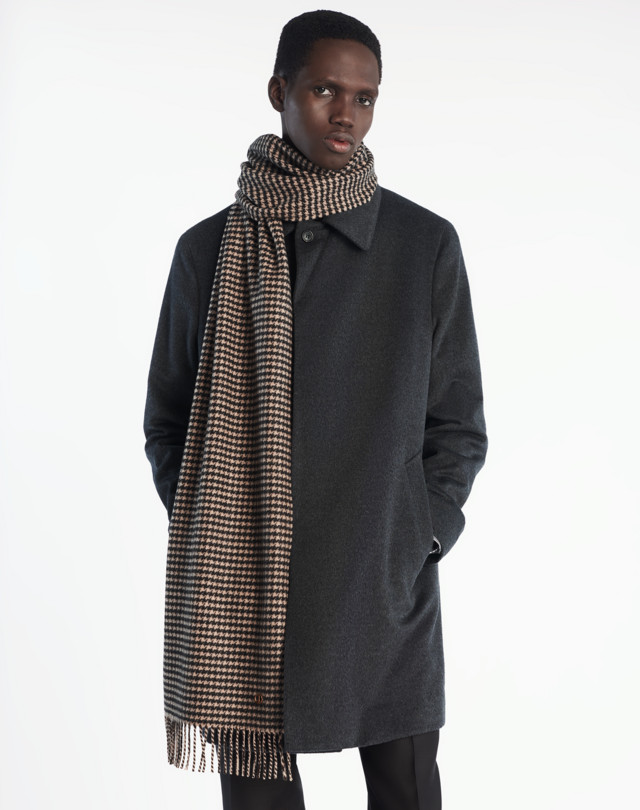 DUNHILL HOUNDSTOOTH CASHMERE D SCARF SCARVES Man d