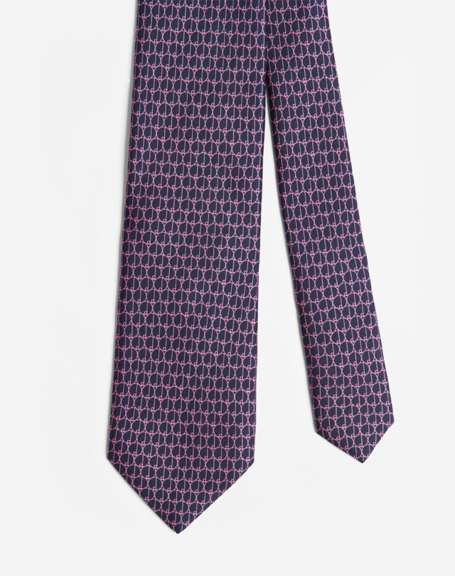 DUNHILL D PRINTED TIE Tie Man f
