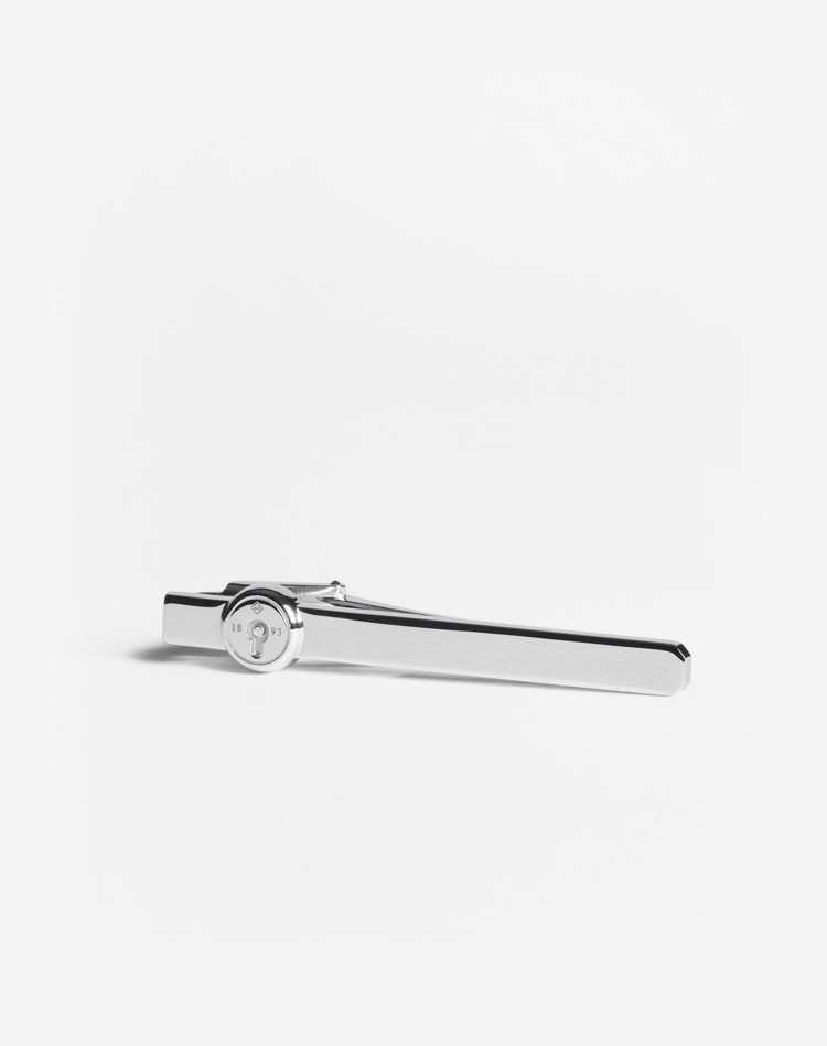 LOCK KEYHOLE TIEBAR DUNHILL Tiebars & Lapel Pins Man LOCK KEYHOLE TIEBAR f