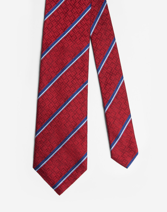 DUNHILL Dunhill Signature Stripe Tie 8 cm WOVEN TIES Man f