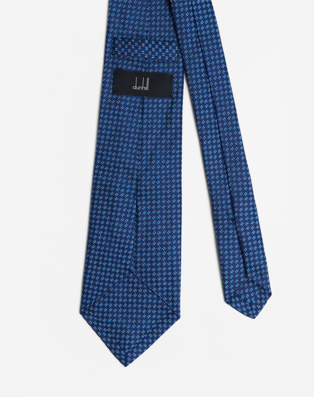 DUNHILL MICRO GEOMETRIC TIE WOVEN TIES Man r