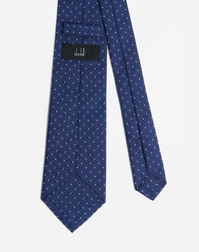 DUNHILL DUNHILL D POLKA DOT TIE 8CM WOVEN TIES Man r