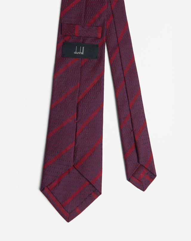 DUNHILL DUNHILL D STRIPE TIE 8CM WOVEN TIES Man r