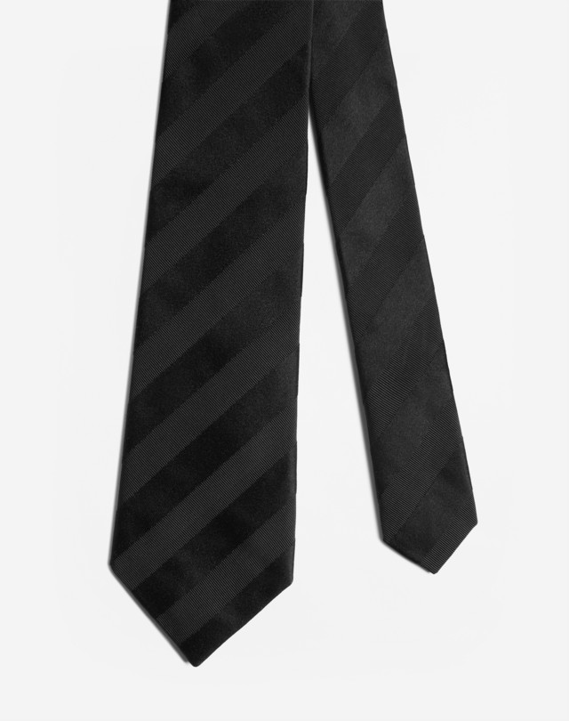DUNHILL Mogador Satin Stripe Tie 7Cm WOVEN TIES Man f