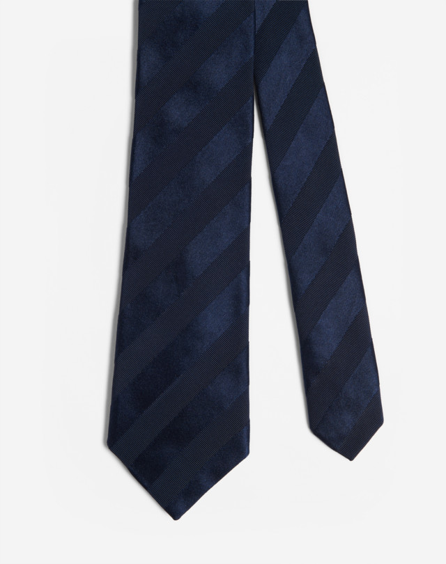 DUNHILL Krawatte Aus Mogador-Satin Mit Streifen, 7 Cm GRENADINE-KRAWATTE Herren f