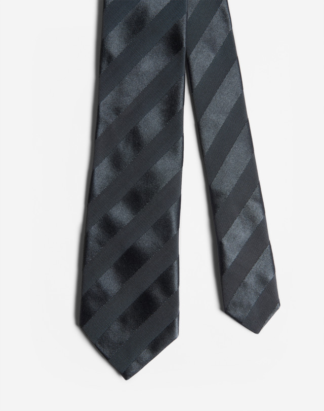 DUNHILL Mogador Satin Stripe Tie 7Cm WOVEN TIES Man f