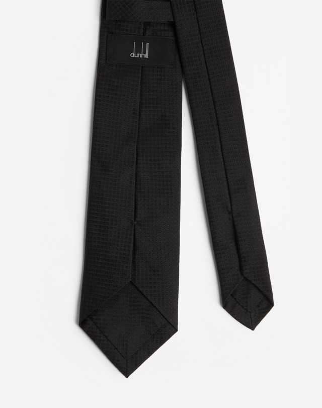 DUNHILL EVENING TEXTURED TIE 7CM WOVEN TIES Man r