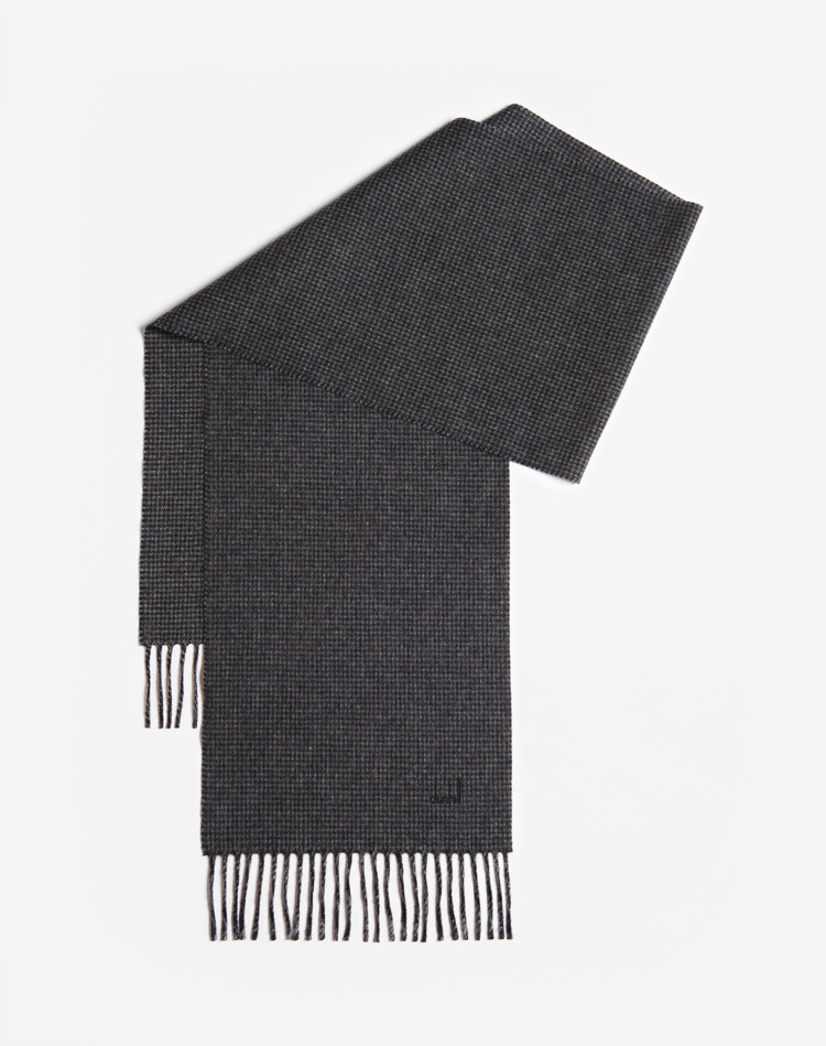 CASHMERE WOOL PUPPYTOOTH CHECK DUNHILL SCARVES Man CASHMERE WOOL PUPPYTOOTH CHECK f