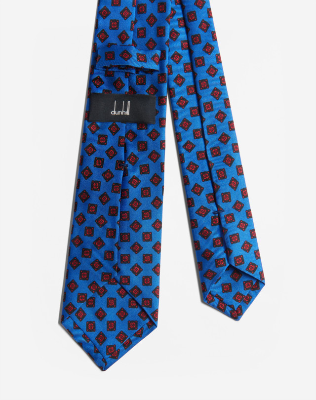 DUNHILL PRINTED GASKETS TIE 7CM Tie Man r