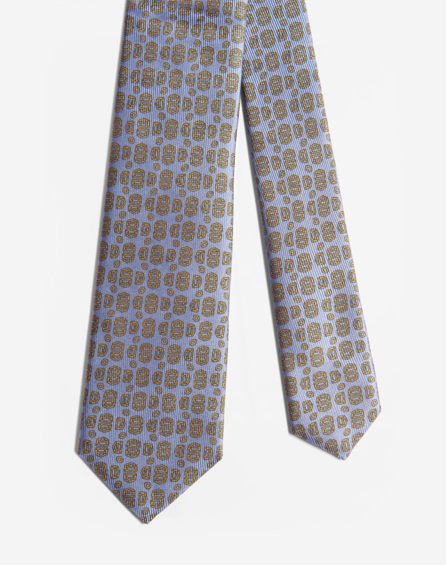 DUNHILL Cravate Imprimée Gaskets 7 Cm Cravate Homme f