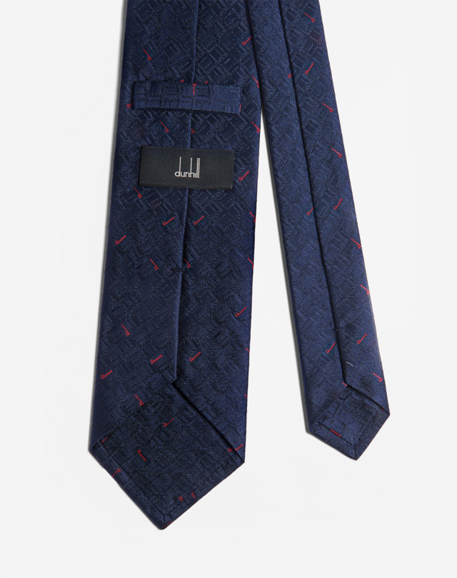 DUNHILL SCATTERED D TIE 8CM Tie Man r