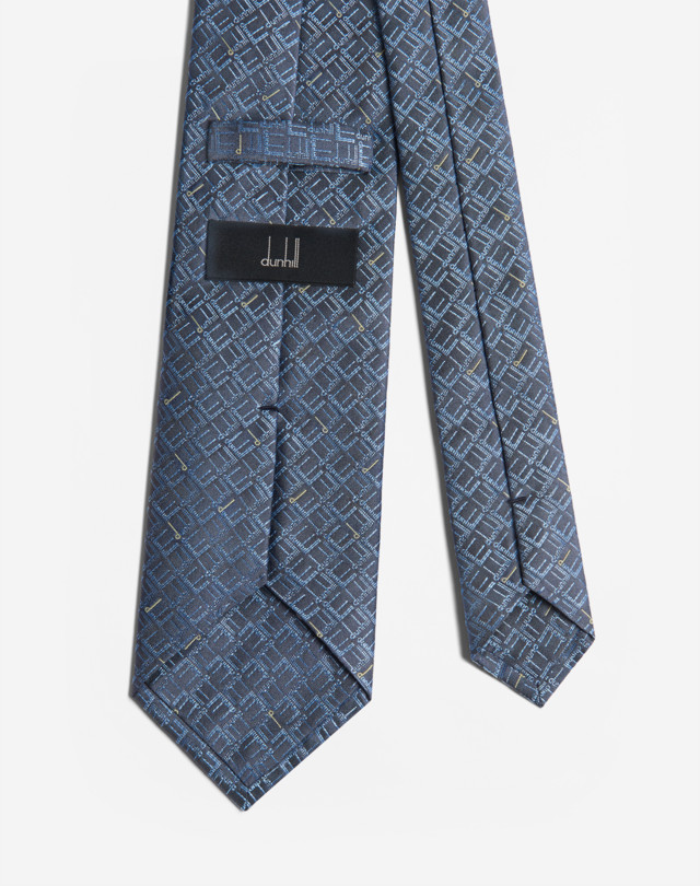 DUNHILL SCATTERED D TIE 8CM Tie Man r